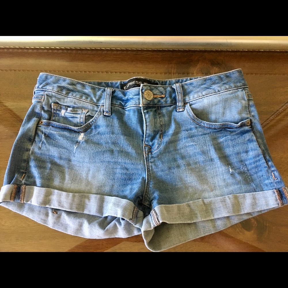Express jean shorts